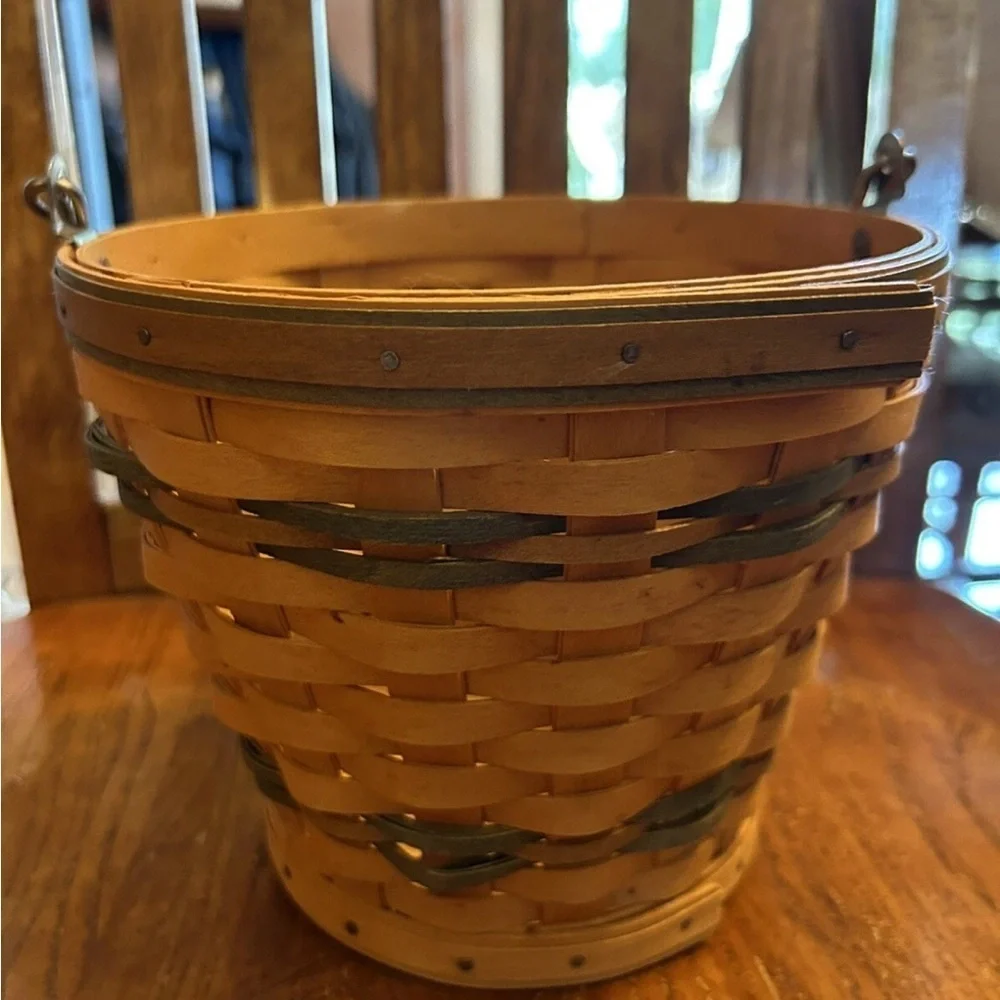 Longaberger 2002 Autumn Pail Green Basket